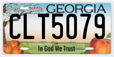 GA license plate CLT5079