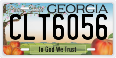 GA license plate CLT6056