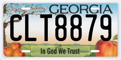 GA license plate CLT8879