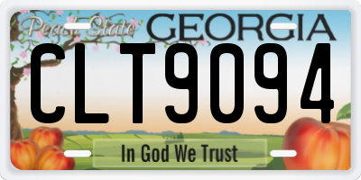 GA license plate CLT9094