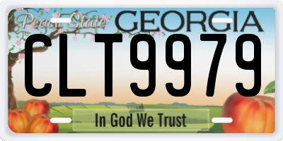 GA license plate CLT9979