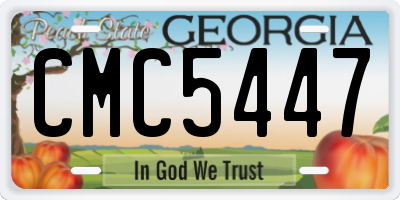 GA license plate CMC5447