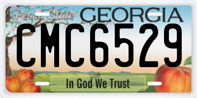 GA license plate CMC6529