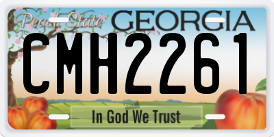 GA license plate CMH2261