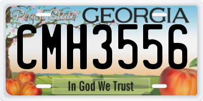 GA license plate CMH3556