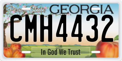 GA license plate CMH4432