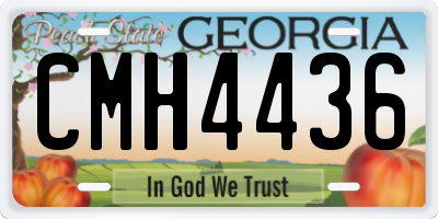GA license plate CMH4436