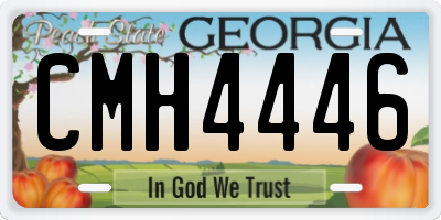 GA license plate CMH4446