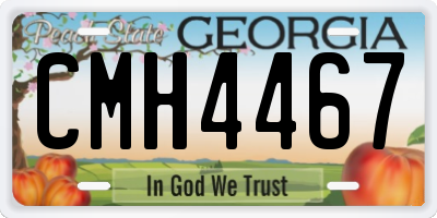 GA license plate CMH4467