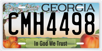 GA license plate CMH4498