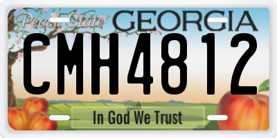 GA license plate CMH4812