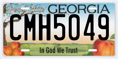 GA license plate CMH5049