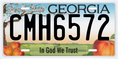 GA license plate CMH6572