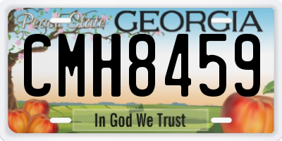 GA license plate CMH8459