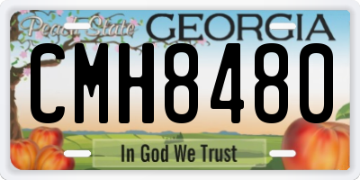 GA license plate CMH8480
