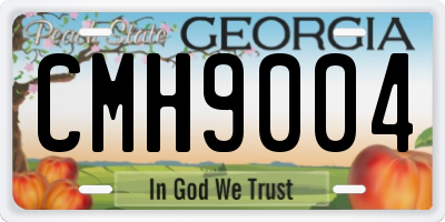GA license plate CMH9004