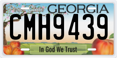 GA license plate CMH9439