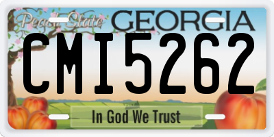 GA license plate CMI5262