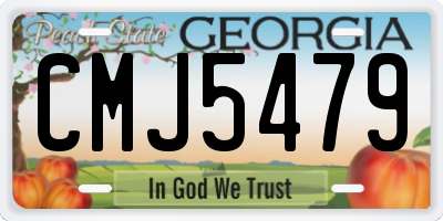 GA license plate CMJ5479