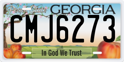 GA license plate CMJ6273