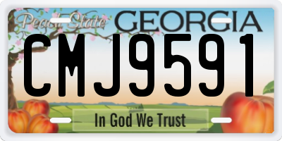 GA license plate CMJ9591