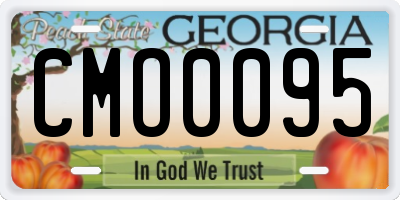 GA license plate CMO0095