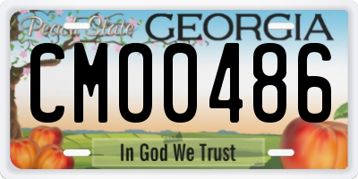 GA license plate CMO0486