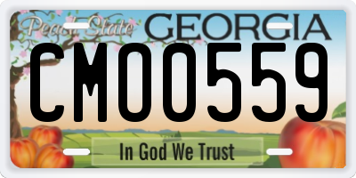 GA license plate CMO0559
