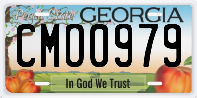GA license plate CMO0979