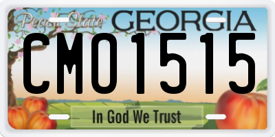 GA license plate CMO1515