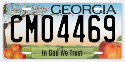 GA license plate CMO4469