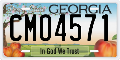 GA license plate CMO4571