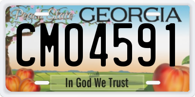 GA license plate CMO4591