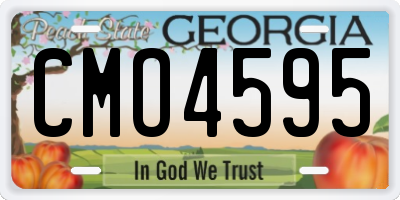 GA license plate CMO4595