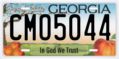 GA license plate CMO5044
