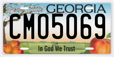 GA license plate CMO5069