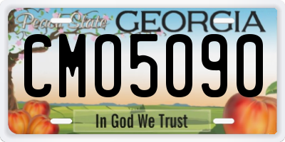 GA license plate CMO5090