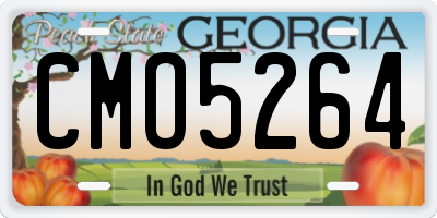 GA license plate CMO5264