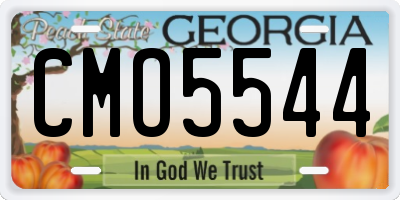 GA license plate CMO5544