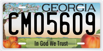 GA license plate CMO5609