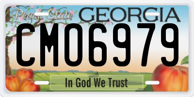 GA license plate CMO6979