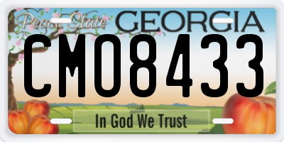GA license plate CMO8433