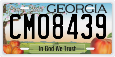 GA license plate CMO8439