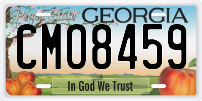 GA license plate CMO8459