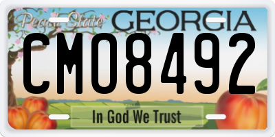 GA license plate CMO8492