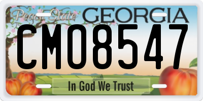 GA license plate CMO8547