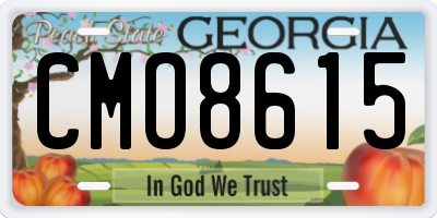 GA license plate CMO8615