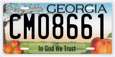 GA license plate CMO8661