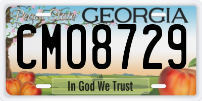 GA license plate CMO8729