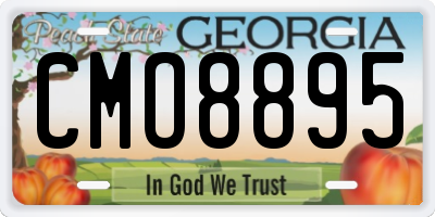 GA license plate CMO8895